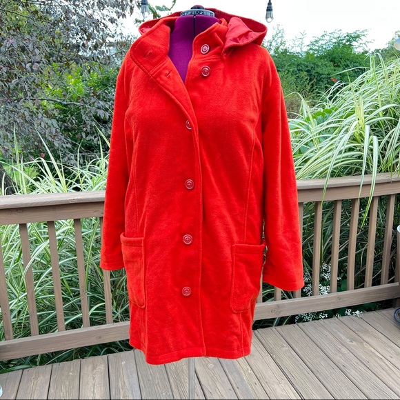 WOMAN WITHIN 4X 34W Hooded Coat NWOT Machine Washable! Removable Hood - Picture 2 of 12